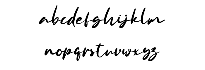 Anyer Beach Font LOWERCASE