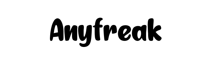 Anyfreak  免费字体下载