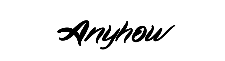 Anyhow  Descarca Fonturi Gratis