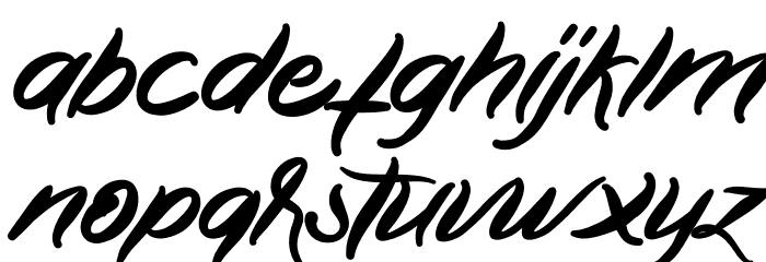 Anyhow Font LOWERCASE