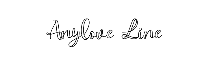 Anylove Line  नि: शुल्क फ़ॉन्ट्स डाउनलोड