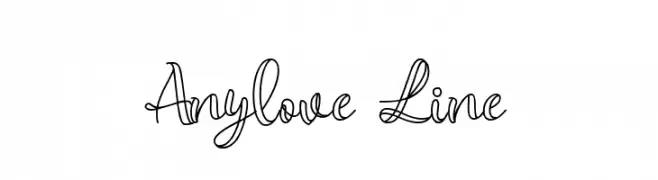 Anylove Line  Descarca Fonturi Gratis