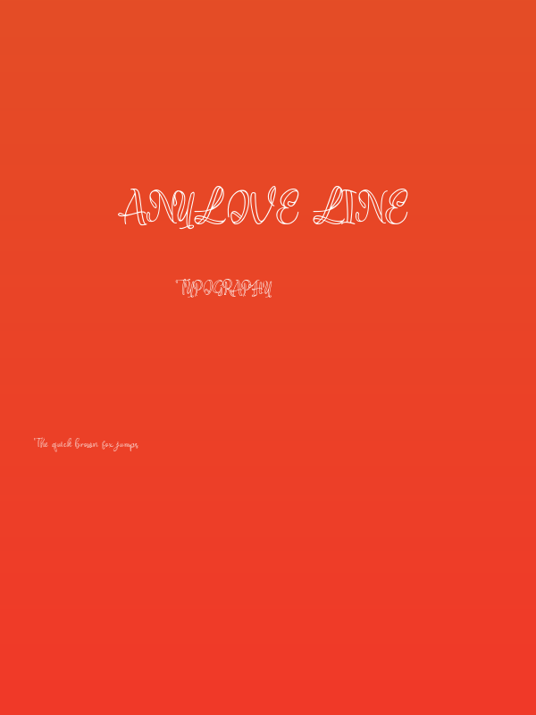 Anylove Line Poster