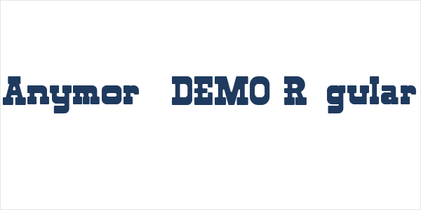 Anymore DEMO Regular Logo