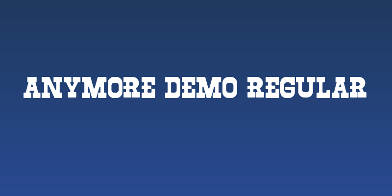 Anymore DEMO Regular Social Header