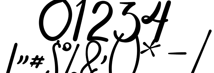 Anyone Font OTHER CHARS
