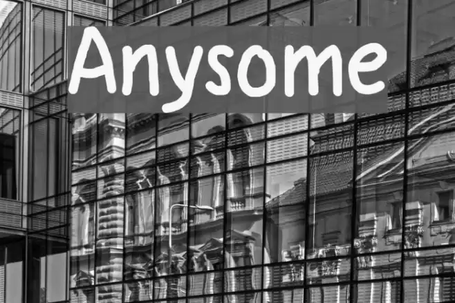Anysome Font examples