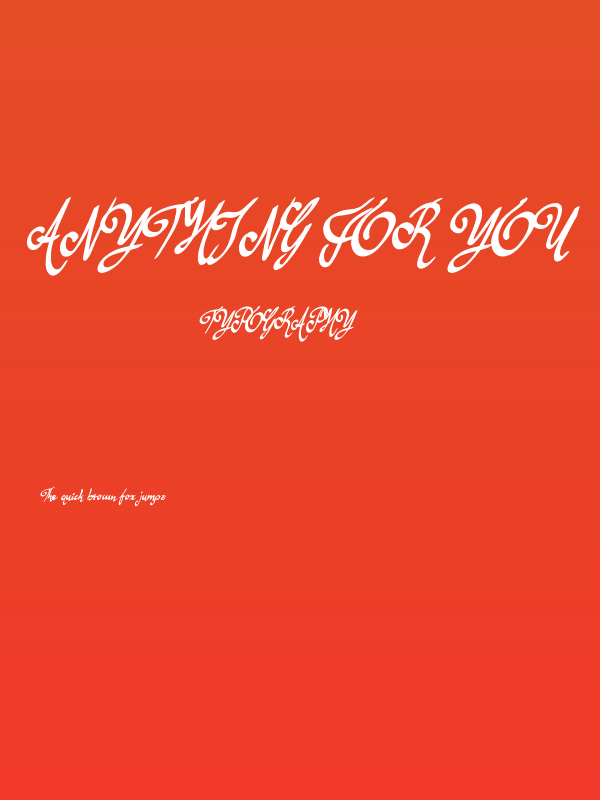 Anything For You Poster