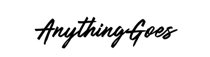 Anything Goes Font