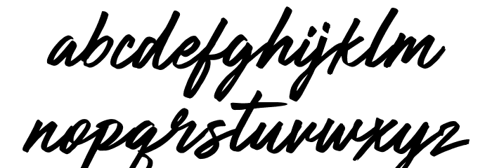 Anything Goes Font LOWERCASE