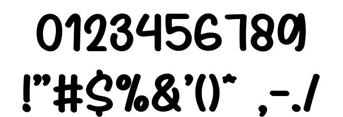 Anything Skribble Font OTHER CHARS