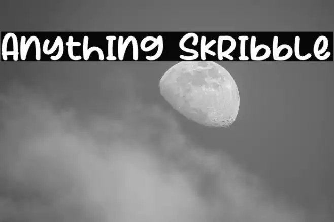 Anything Skribble Font examples