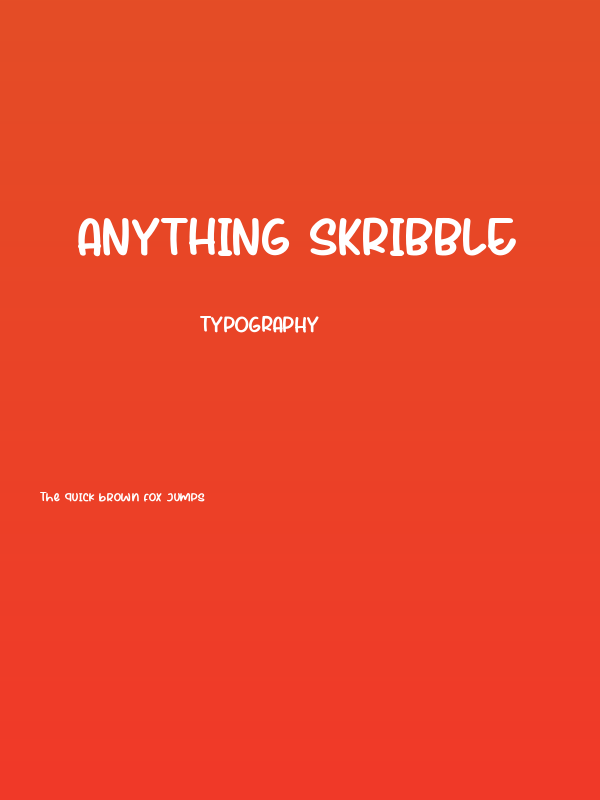 Anything Skribble Poster