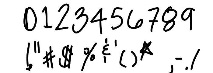 AnythingIsPossible フォント その他の文字