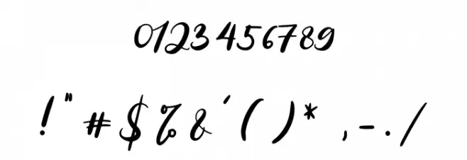 Anythings Font OTHER CHARS