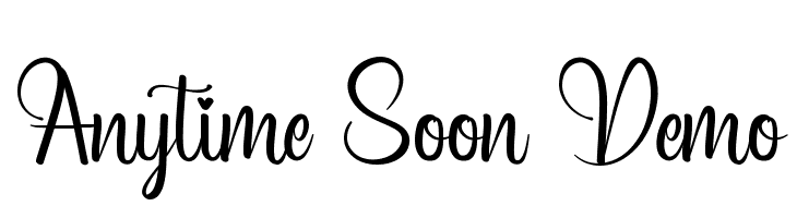 Anytime Soon Demo  नि: शुल्क फ़ॉन्ट्स डाउनलोड