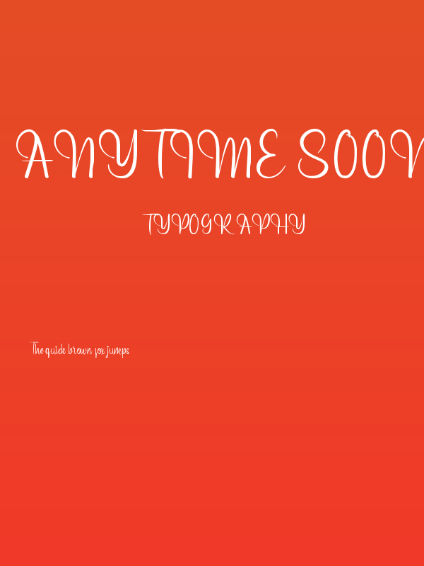 Anytime Soon Demo Poster