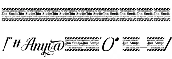 Anyva Personal Use Font OTHER CHARS