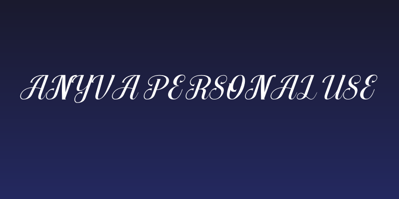 Anyva Personal Use Social Header