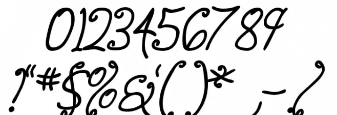 Anyway BoldItalic フォント その他の文字