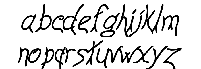 Anyway BoldItalic Font LOWERCASE