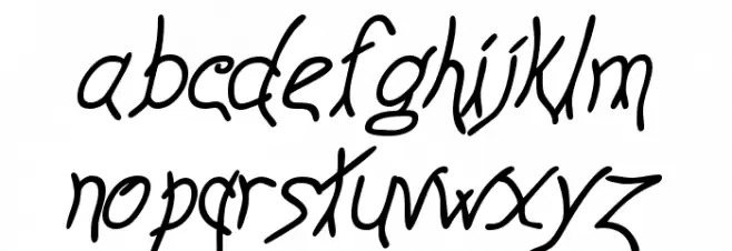Anyway BoldItalic フォント 小文字