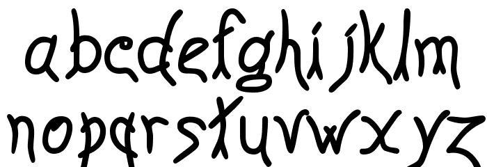Anyway Bold Font Litere mici