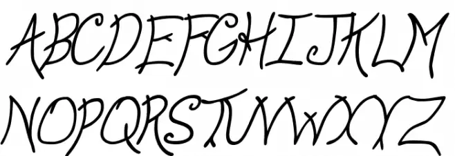 Anyway Italic 字体 大写