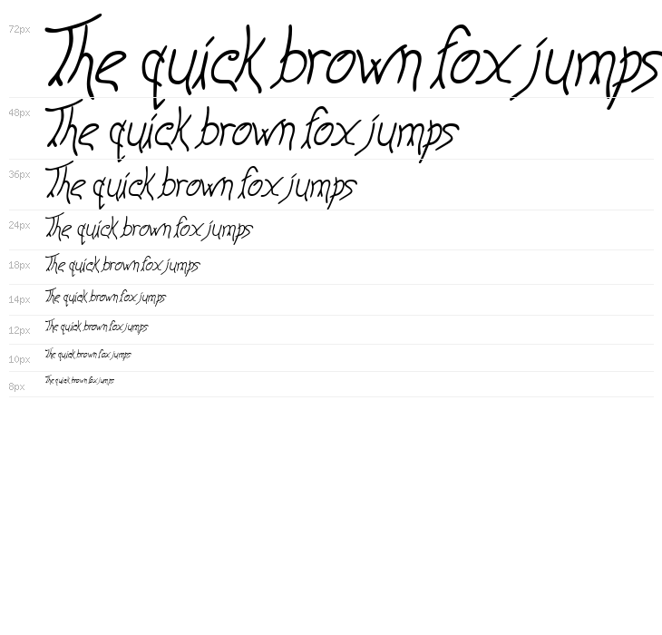 Anyway Italic Waterfall