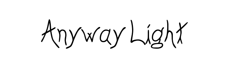 Anyway Light  font caratteri gratis