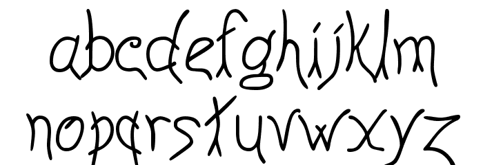 Anyway Light Font LOWERCASE