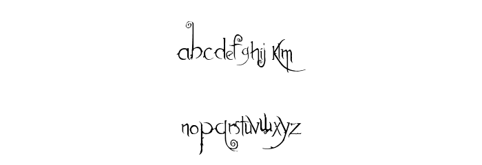 Anywhere Font LOWERCASE