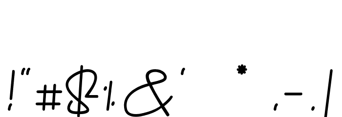 Anzelia Font OTHER CHARS