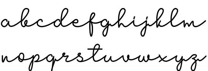 Anzelia Font LOWERCASE