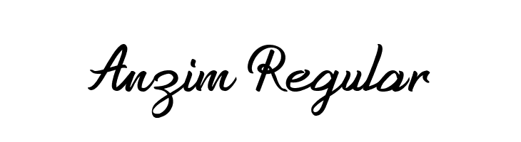 Anzim Regular  Frei Schriftart Herunterladen