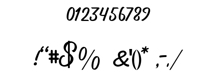 Anzim Regular Font OTHER CHARS