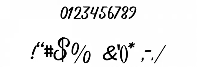 Anzim-Regular Font OTHER CHARS