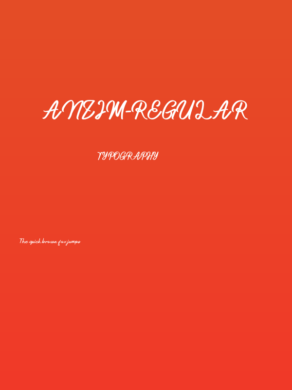 Anzim-Regular Poster