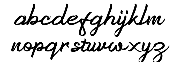 Anzim-Regular Font LOWERCASE
