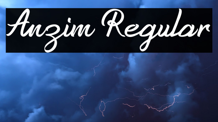 Anzim Regular Example 1