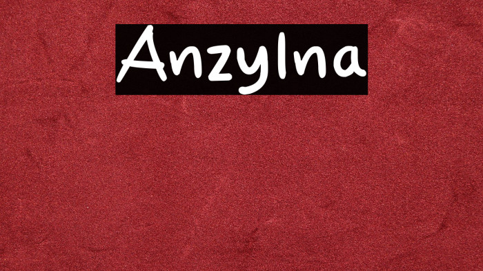 Anzylna Example 3