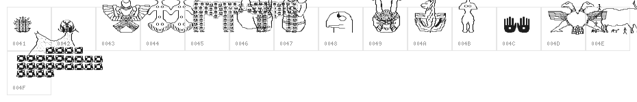 anadolu Regular Character Map