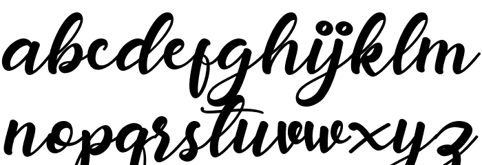 anadya Personal Use Only Font LOWERCASE