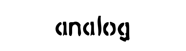 analog  Descarca Fonturi Gratis
