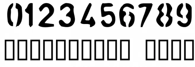 analog Font OTHER CHARS