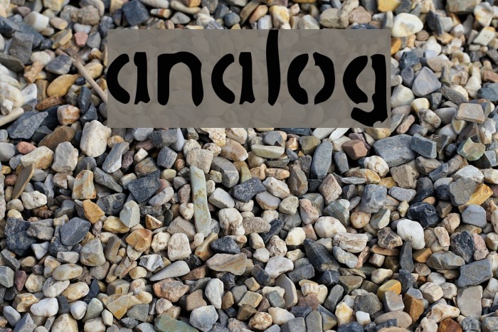 analog Font examples