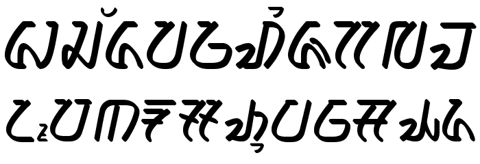 ananda - aksara sunda Font LOWERCASE