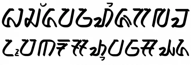 ananda - aksara sunda Caratteri MINUSCOLO
