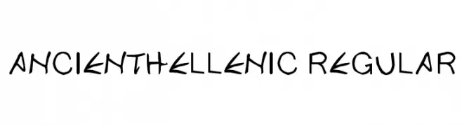ancientHellenic Regular  Fuentes Gratis Descargar