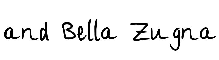 and Bella Zugna  नि: शुल्क फ़ॉन्ट्स डाउनलोड